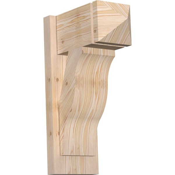 Ekena Millwork Funston Arts & Crafts Smooth Outlooker, Douglas Fir, 7 1/2"W x 14"D x 22"H OUT08X14X22FST03SDF - main